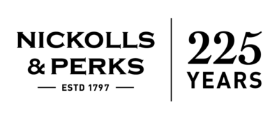 Nickolls and Perks 225 years Logo WEB 1017x429 400x169